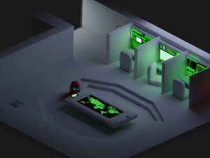 among us low poly admin 3D Model