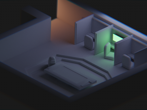 among us low poly admin 3D Model