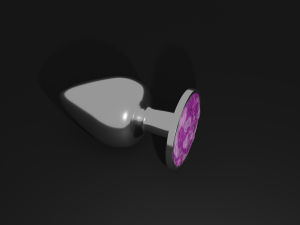 Original Classic Plug Sextoy Lowpoly 3D Model