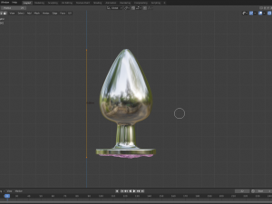 Original Classic Plug Sextoy Lowpoly 3D Model