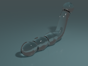 Glass Wand Sextoy 3D Model