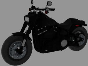 harley davidson fatbob 2020 3D 模型