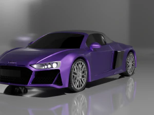 audi r8 v10 spyder quattro 2019 3D Model