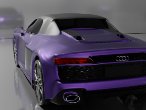 audi r8 v10 spyder quattro 2019 Model 3D