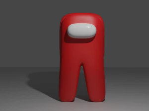 among us crewmate low-poly 3D Model