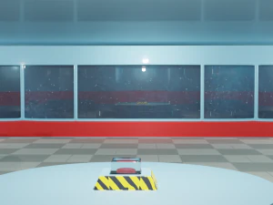 among us cafeteria scenario low-poly 3D Model