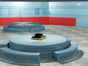among us cafeteria scenario low-poly Modello 3D