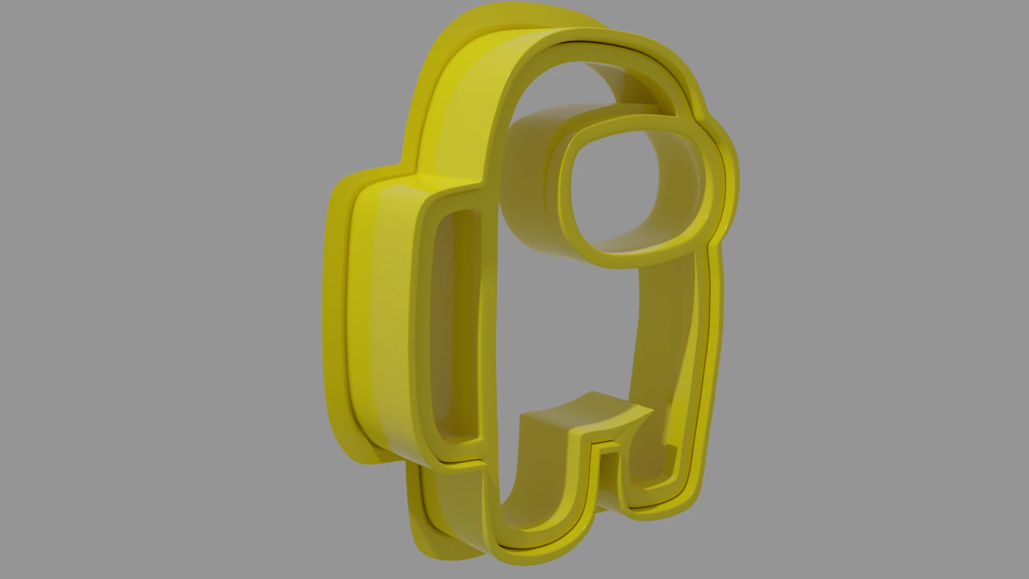 among us crewmate coockie cutter 3d print model 3D Print Model .c4d .max .obj .3ds .fbx .stl .blend 