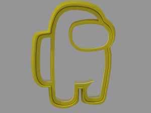 among us crewmate coockie cutter 3d print model 3D Print Model