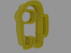 among us crewmate coockie cutter 3d print model Modelo de Impressão 3D