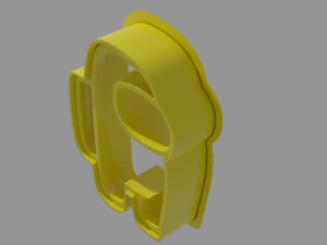 among us crewmate coockie cutter 3d print model 3D Print Model
