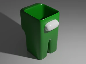 among us crewmate flower pot 3d print model 3D Print Model