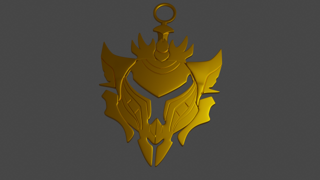 league of legends gold keyholder 3d print model 3D प्रिंट मॉडल .c4d .max .obj .3ds .fbx .stl .blend 