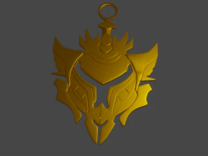 League of Legends Gold Schl&uuml;sselanh&auml;nger 3D-Druckmodell 3D Druckmodell
