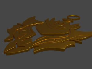 league of legends gold keyholder 3d print model 3D प्रिंट मॉडल