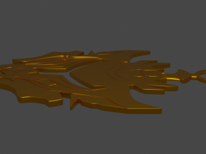 league of legends gold keyholder 3d print model 3D प्रिंट मॉडल