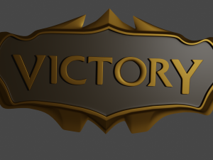 league of legends victory sign - print ready 3d print model 3D 프린트 모델