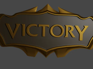 league of legends victory sign - print ready 3d print model 3D Print Model
