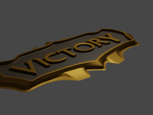 league of legends victory sign - print ready 3d print model 3D प्रिंट मॉडल
