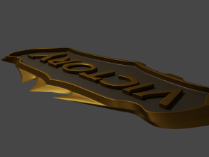 league of legends victory sign - print ready 3d print model 3D प्रिंट मॉडल
