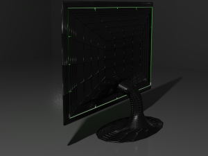 generic monitor - low-poly 3D Model