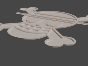 one piece print ready logo 3d print model 3D Baskı Modeli