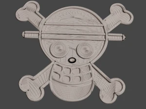 one piece print ready logo 3d print model 3D Print Model