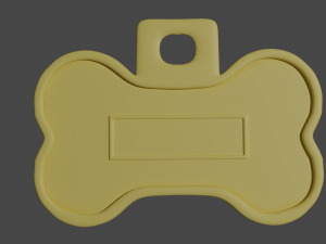 pet name tag - print ready 3D 打印模型
