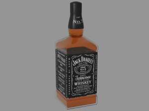 whisky - jack daniels Modelo 3D