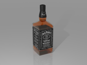 whiskey - jack daniels 3D Модель
