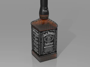 whiskey - jack daniels 3D Model