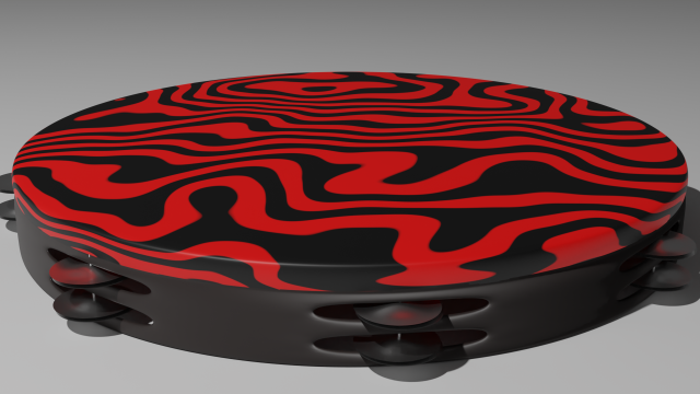 pewdiepie tambourine Modèle 3D .c4d .max .obj .3ds .fbx .stl .blend 