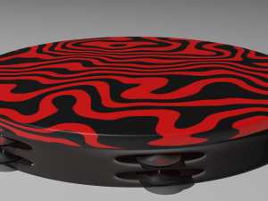 pewdiepie tambourine 3D Model