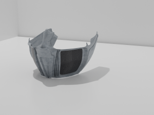 scifi mask Model 3D
