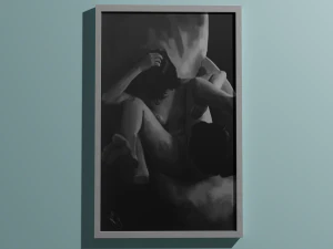 情色绘画-原始爱欲之吻 3D 模型