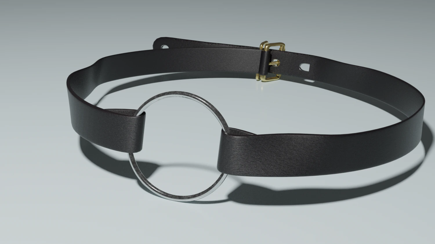 leather choker 3D Model .c4d .max .obj .3ds .fbx .stl .blend 
