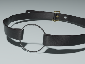 leather choker Model 3D