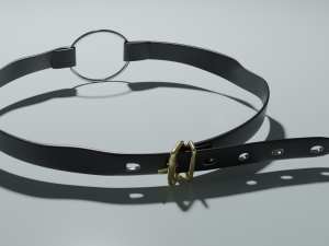 leather choker 3D Модель