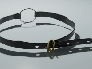 leather choker 3D Model