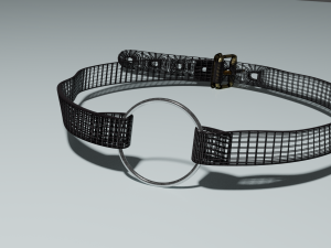 leather choker 3D Модель