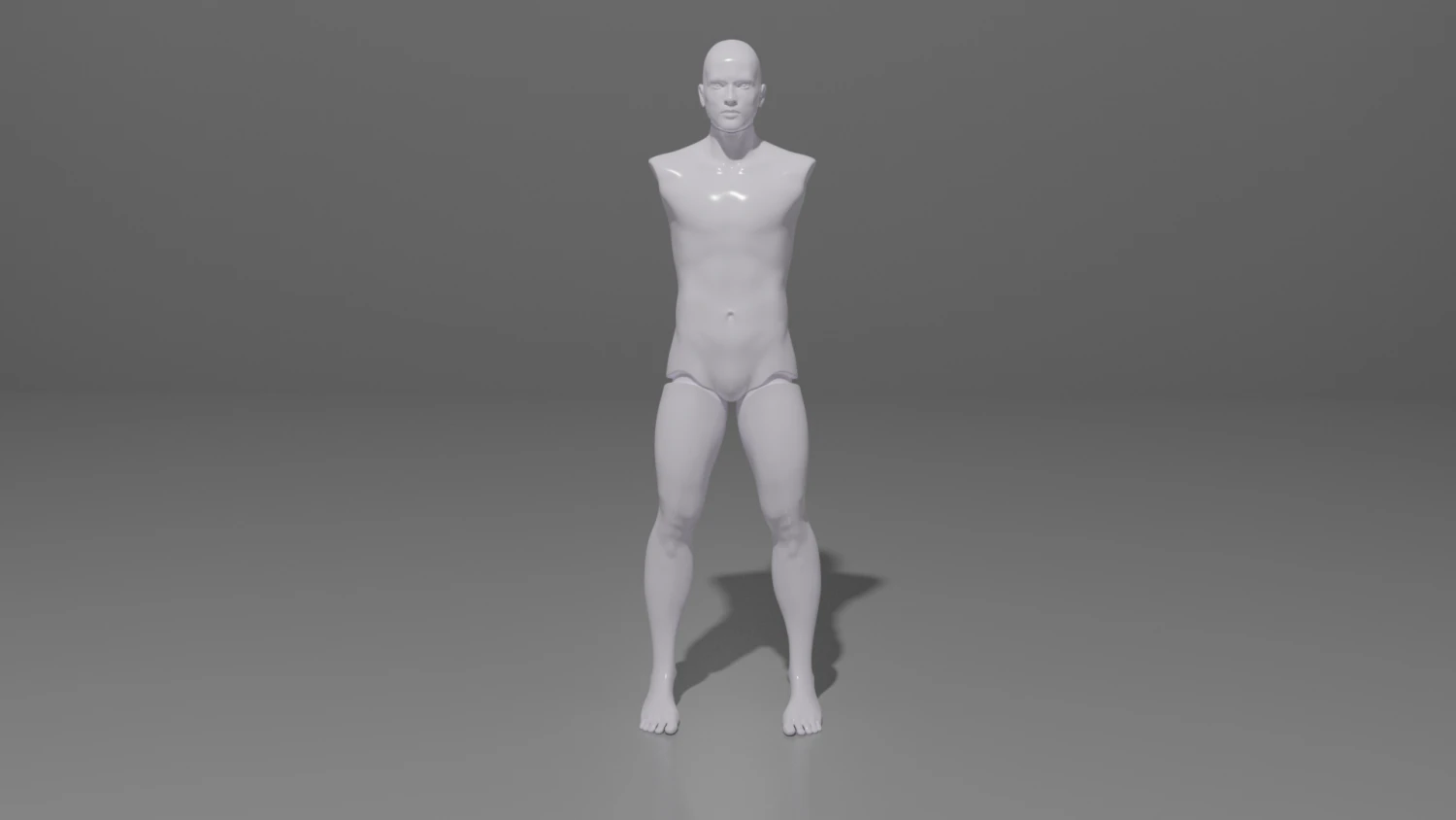 armless manequin 3D Model .c4d .max .obj .3ds .fbx .stl .blend 