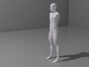 armless manequin 3D Model