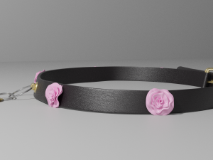slut choker necklace 3Dモデル
