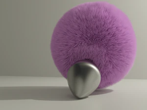 Furry Bunnytail Plug Sextoy 3D Model