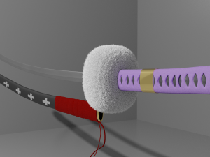 trafalgar law katana one piece 3D Model