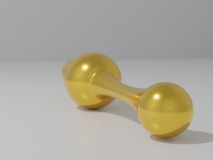 Golden Sextoy Plug Model do druku 3D