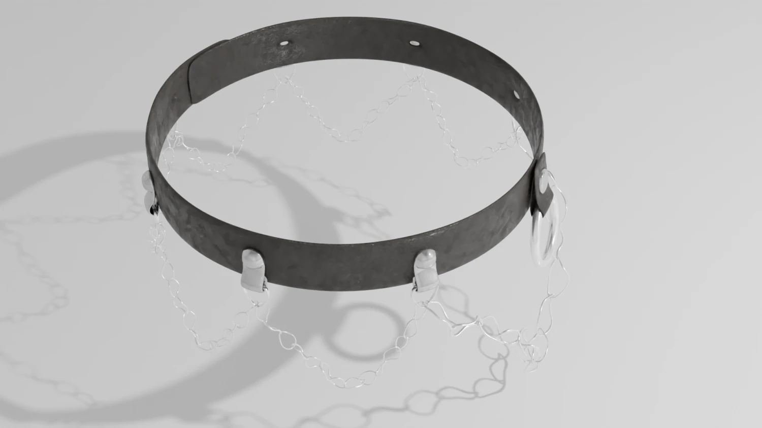 chain choker 3D Model .c4d .max .obj .3ds .fbx .stl .blend 