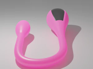 August Vibrator Sextoy 3D Model