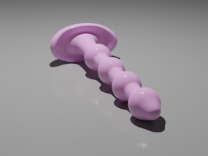 Plug Vibrator Sextoy Modelo 3D