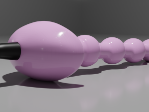 Plug Vibrator Sextoy Modelo 3D